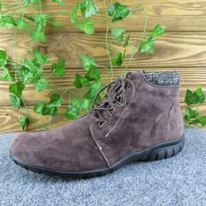 Propet Women Ankle Boots Purple Leather Zip Size‎ 11 Medium